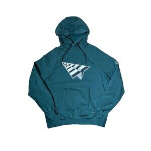 PAPER PLANES Men’s Flag Hoodie Sz XL Green